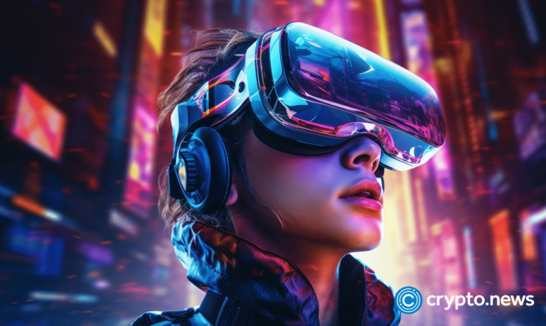 crypto news change of virtual reality bright neon colors cyberpunk styl v5.2