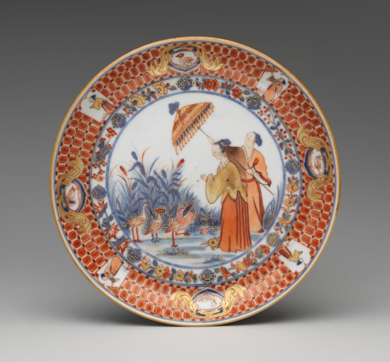1743226325 dutch red chinoiserie plate met