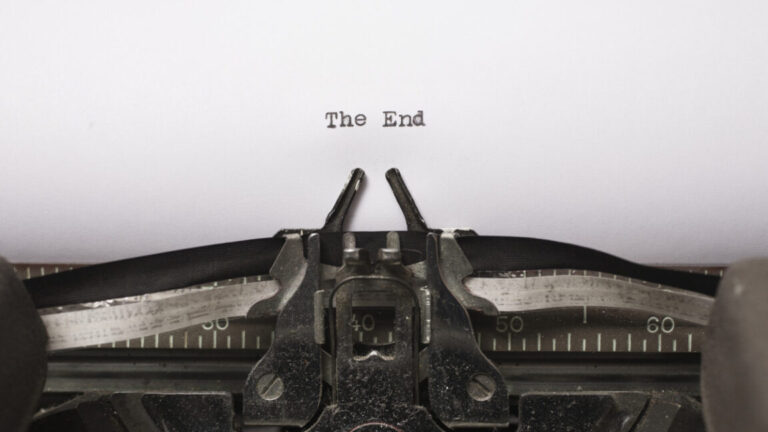 the end typewriter 1152x648