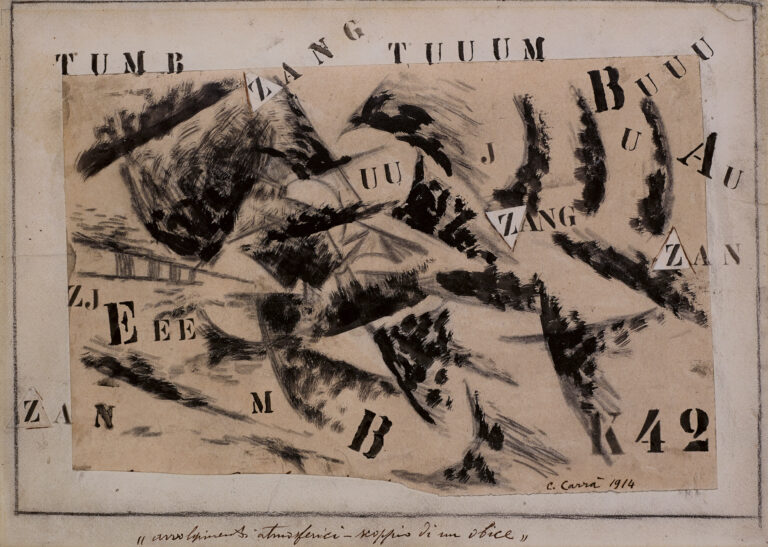 Carlo Carra Atmospheric Swirls A Burning Shell 1914 Courtesy Estorick Collection