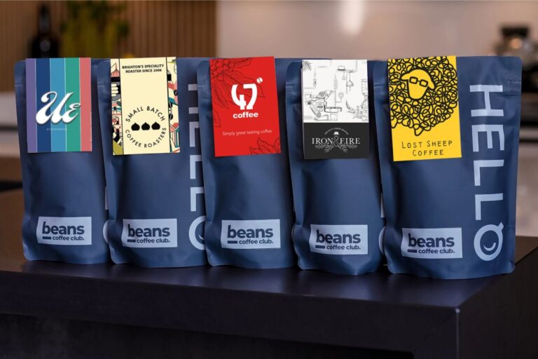 beans coffee club packaging copy